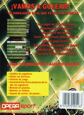 Mundial De Futbol (S) (1990) box cover back